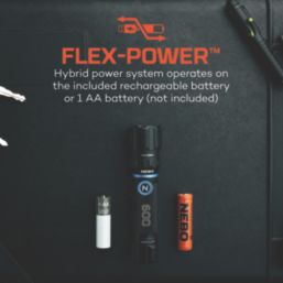 Nebo Blueline Flex Rechargeable LED Handheld Torch Black 600lm
