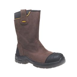 DEWALT Millington Size 7  Brown Waterproof  Safety Rigger Boots