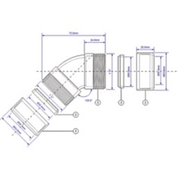 McAlpine 35B-CB Compression Bend 135° 35mm