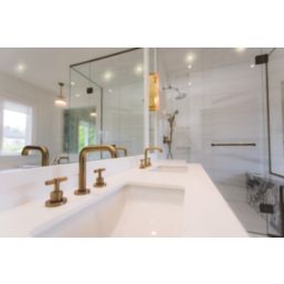 4lite WiZ Connected Fixed  Fire Rated LED Smart Downlight Satin Chrome 4.9W 345lm