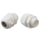 Vimark Nylon Male Comp Glands 20mm White 2 Pack