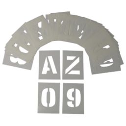 Essentials 0-9 / A-Z Stencil Kit 36 Pieces