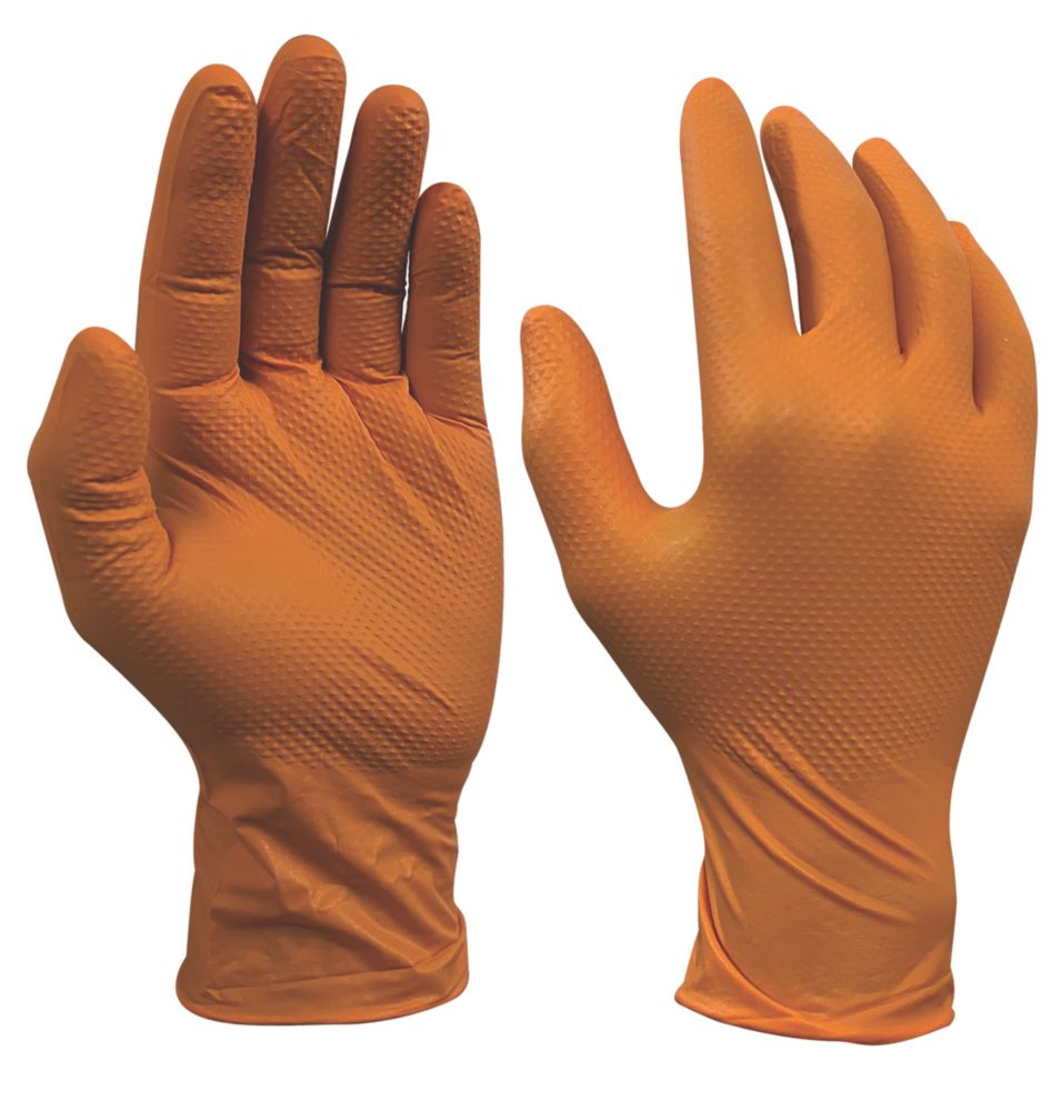 Orange gloves new arrivals