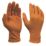 Site SDG310 Nitrile Powder-Free Disposable Grip Gloves Orange Medium 50 Pack