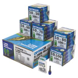 Optimaxx  PZ Countersunk Woodscrew Set 800 Pieces