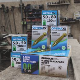 Optimaxx  PZ Countersunk Woodscrew Set 800 Pieces