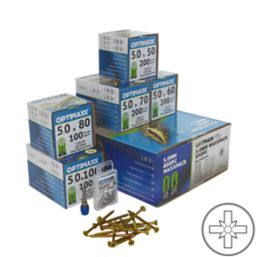 Optimaxx  PZ Countersunk Woodscrew Set 800 Pieces