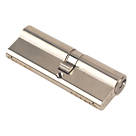 Yale Fire Rated 1 Star 6-Pin Euro Cylinder Lock BS 35-45 (90mm) Satin Nickel
