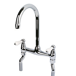 Swirl  Allegro Surface-Mounted Deck Sink Mixer Kitchen Tap Chrome