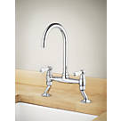 Swirl  Allegro Surface-Mounted Deck Sink Mixer Kitchen Tap Chrome