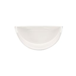 FloPlast  Half Round Internal Stop End White 112mm