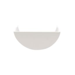 FloPlast  Half Round Internal Stop End White 112mm