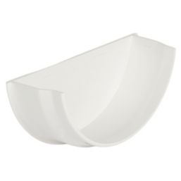 FloPlast  Half Round Internal Stop End White 112mm