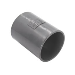 FloPlast  Straight Couplings 40mm x 40mm Grey 5 Pack