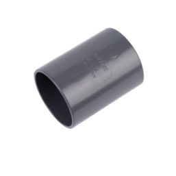 FloPlast  Straight Couplings 40mm x 40mm Grey 5 Pack