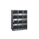 Barton 76Ltr 400mm x 600mm x 400mm Black Open Fronted Euro Container