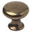 Decorative Round Cabinet Knobs Antique Brass 20mm 2 Pack