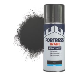 Fortress Trade  400ml Black Matt Anti Corrosive Metal Spray Paint