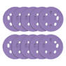 Trend AB/125/60Z 60 Grit 8-Hole Punched Multi-Material Sanding Discs 125mm 10 Pack