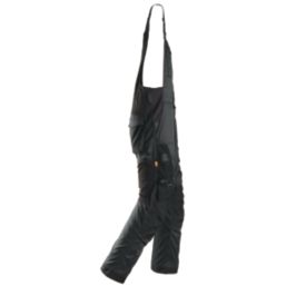 Snickers 6051 - Stretch Bib & Brace Overalls Black Large / X Large 41" W 32" L