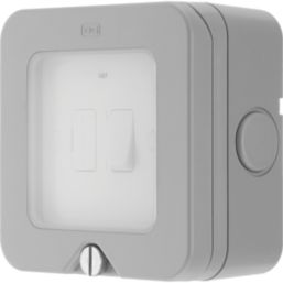 British General  IP66 13A Weatherproof Outdoor Switched Fused Spur & Flex Outlet with Neon