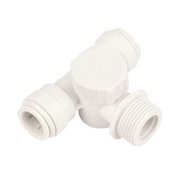 JG Speedfit  Plastic Push-Fit Adapting Appliance Tap Tee 15mm x 15mm x 3/4"