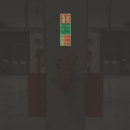 Essentials  Photoluminescent "Fire Extinguisher CO2" Sign 100mm x 300mm