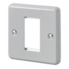MK  1-Module Grid Faceplate Aluminium