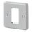 MK  1-Module Grid Faceplate Aluminium