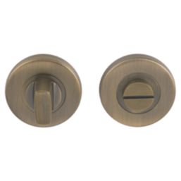Eclipse  Fire Rated Standard WC Thumbturn Set Antique Brass 52mm