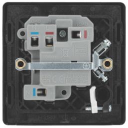 British General Evolve 13A Switched Fused Spur with LED Copper with Black Inserts