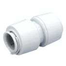 FloPlast FloFit+ Plastic Push-Fit Equal Straight Coupler 10mm