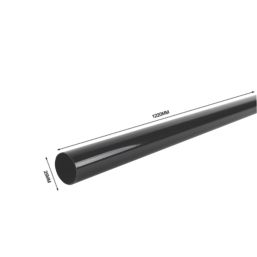 Essentials Tube Black 1220mm x 25mm