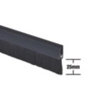 Stormguard Bottom Door Brush Draught Excluder Black 1m