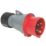 Amphenol 16A 4P+E Straight Plug 415V