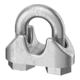 Essentials M4 Wire Rope Clamps Silver 2 Pack