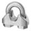 Essentials M4 Wire Rope Clamps Silver 2 Pack