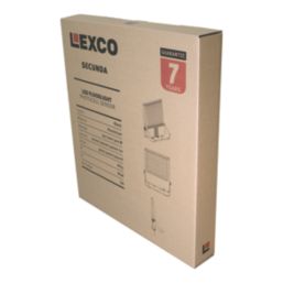 Lexco Secunda Outdoor LED Floodlight With Photocell Black 300W 23,000-40,000lm