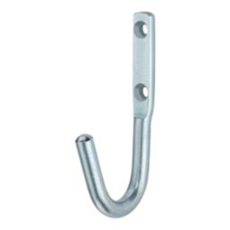 Essentials Single Hooks Zinc Plated 100mm 5 Pack