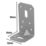 Magnodur Reinforced Angle Brackets Silver 50mm x 50mm x 90mm 10 Pack
