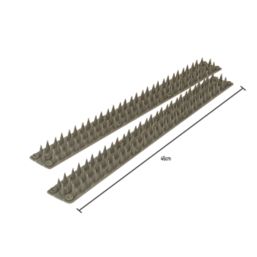 STV Pest Free Defenders Polypropylene Cat & Squirrel Fence Top Flat Prickle Strips 450mm 24 Pack