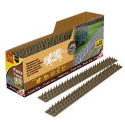 STV Pest Free Defenders Polypropylene Cat & Squirrel Fence Top Flat Prickle Strips 450mm 24 Pack