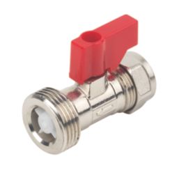 Flomasta Compression Washing Machine Valve With Check Valve 15mm x 3/4"