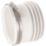 McAlpine  Rigid Straight Short WC Connector White 88mm