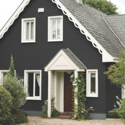 Sandtex 1Ltr Smooth Black Masonry Paint
