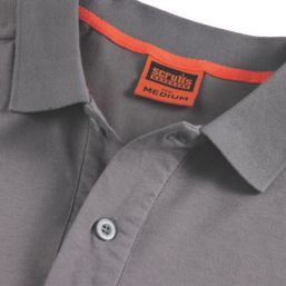 Scruffs Trade Tech Moisture Wicking Work Polo Graphite Small 38" Chest