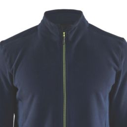 Blaklader  Microfleece Jacket Navy/Yellow Small 36" Chest