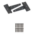 Smith & Locke Black Tee Hinges 76mm 2 Pack