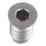 Smith & Locke  39mm Sash Stops Satin Chrome 2 Pack