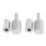 Smith & Locke  39mm Sash Stops Satin Chrome 2 Pack